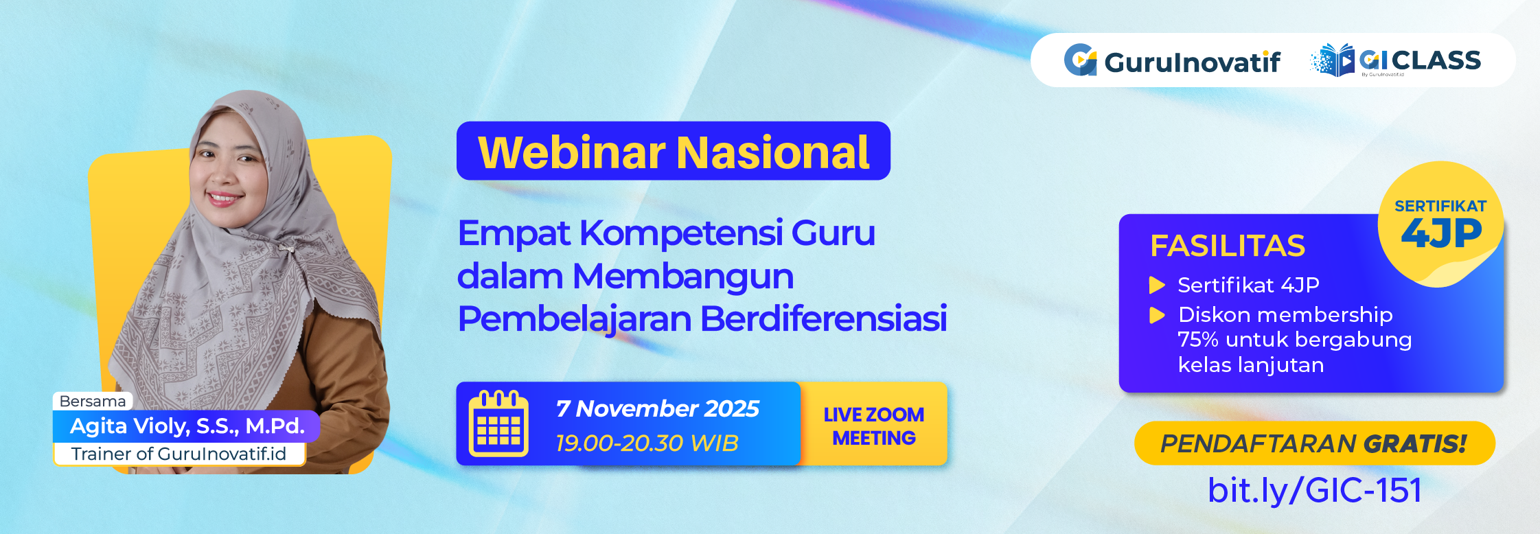 Webinar nasional | Empat kompetensi guru dalam membangun pembelajaran berdiferensiasi
