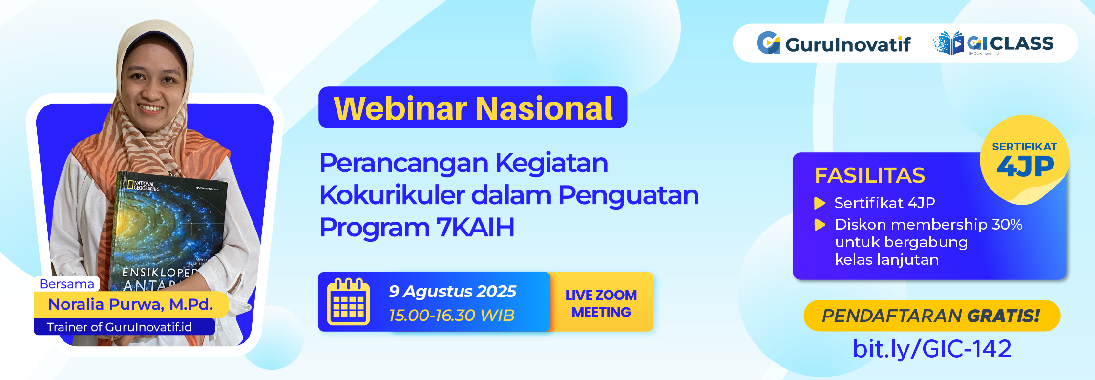 Webinar Nasional | Perancangan Kegiatan Kokurikuler dalam Penguatan Program 7KAIH
