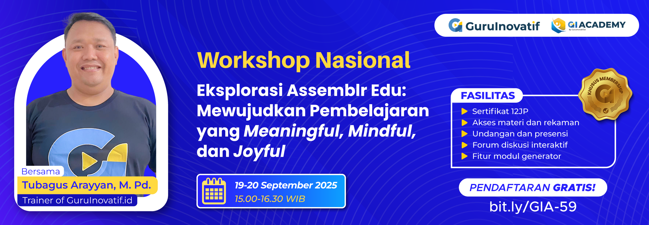 Workshop Nasional | Eksplorasi Assemblr Edu: Mewujudkan Pembelajaran yang Meaningful, Mindful, dan Joyful