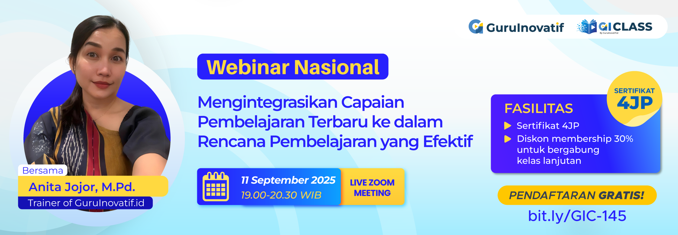 Webinar Nasional | Mengintegrasikan Capaian Pembelajaran Terbaru ke dalam Rencana Pembelajaran yang Efektif