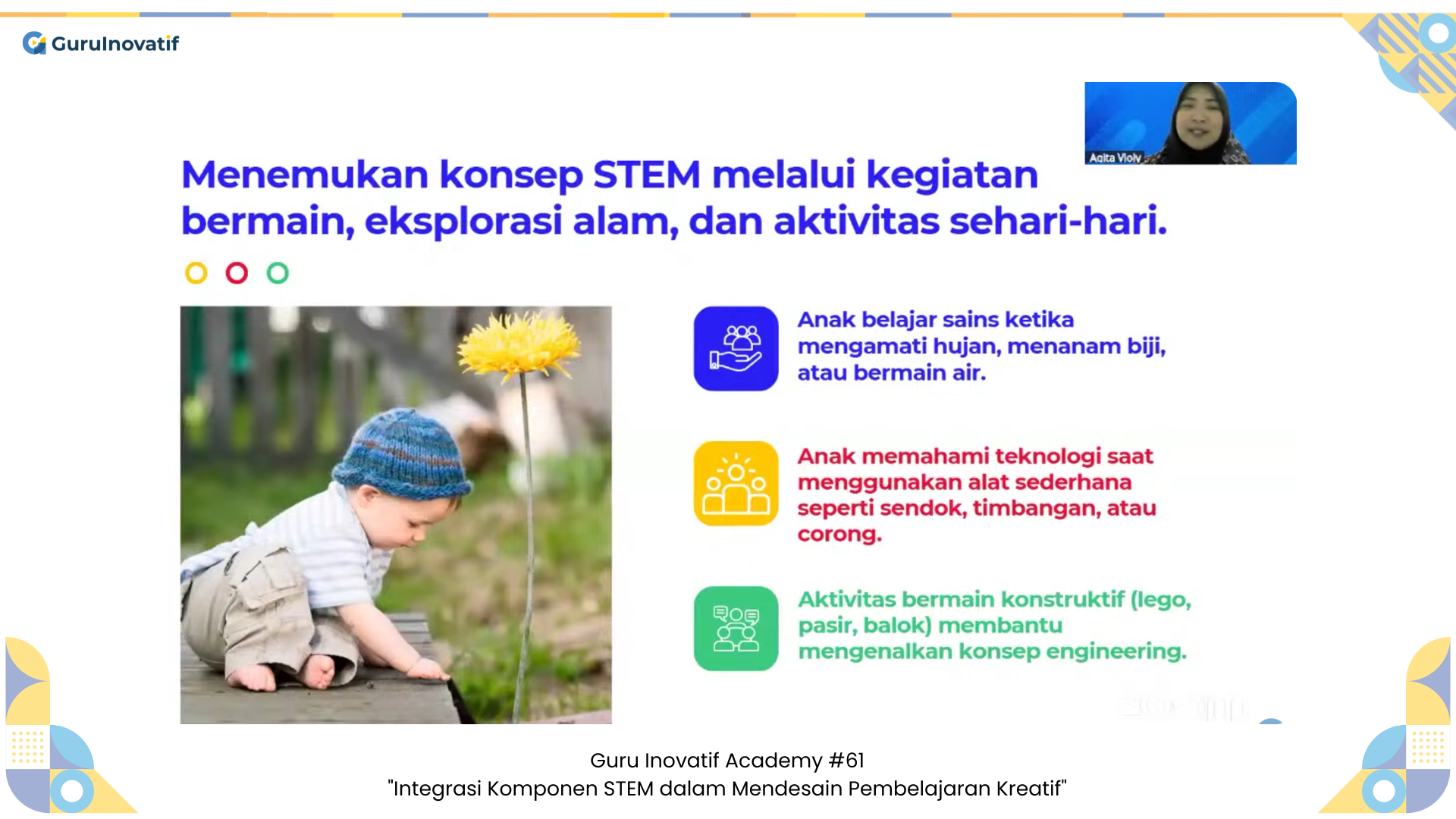 GI Academy #61 | Integrasi Komponen STEM dalam Merancang Pembelajaran Kreatif, Kontekstual, dan Analitis