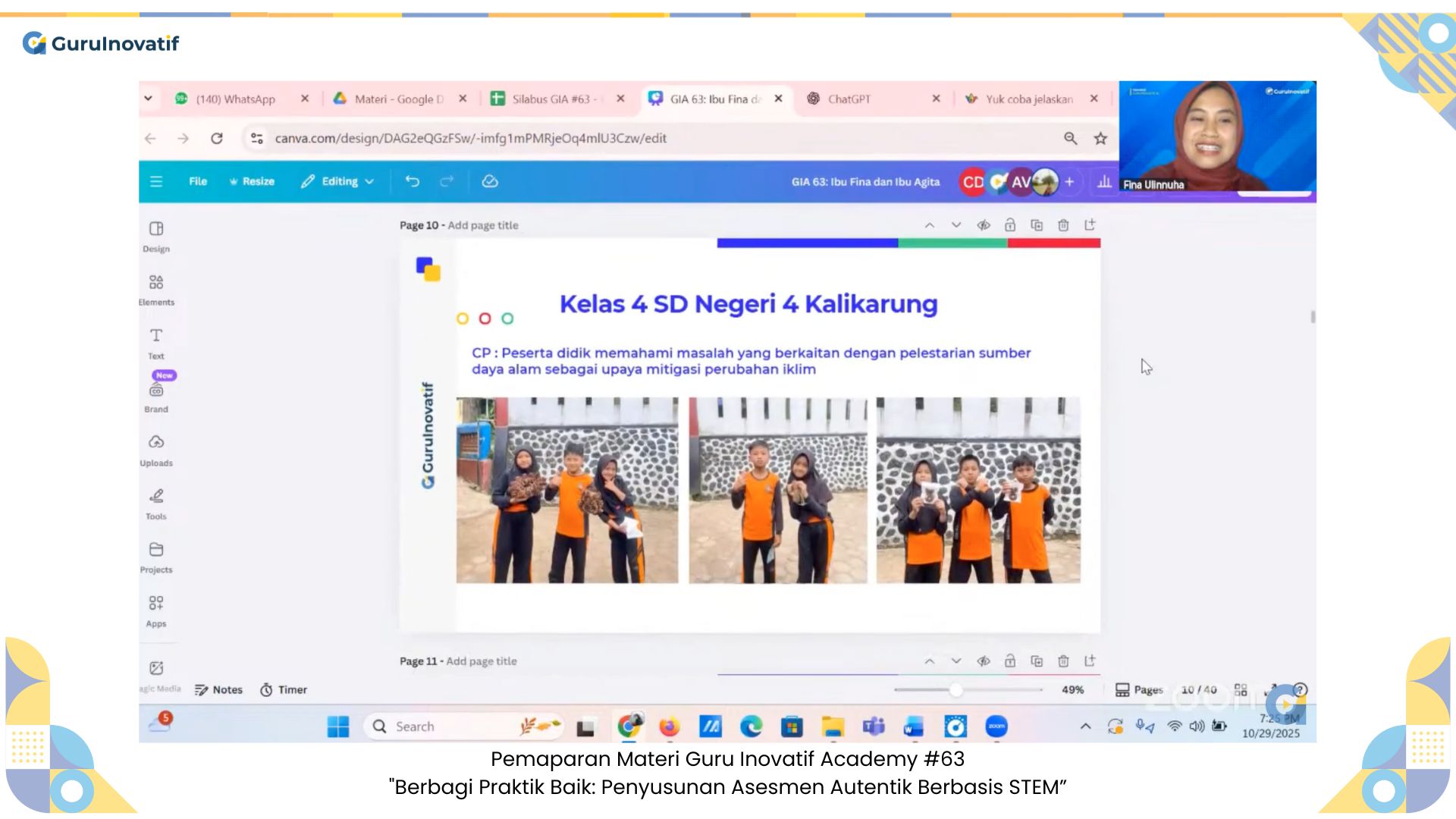 BERBAGI PRAKTIK BAIK: PENYUSUNAN ASESMEN AUTENTIK BERBASIS STEM