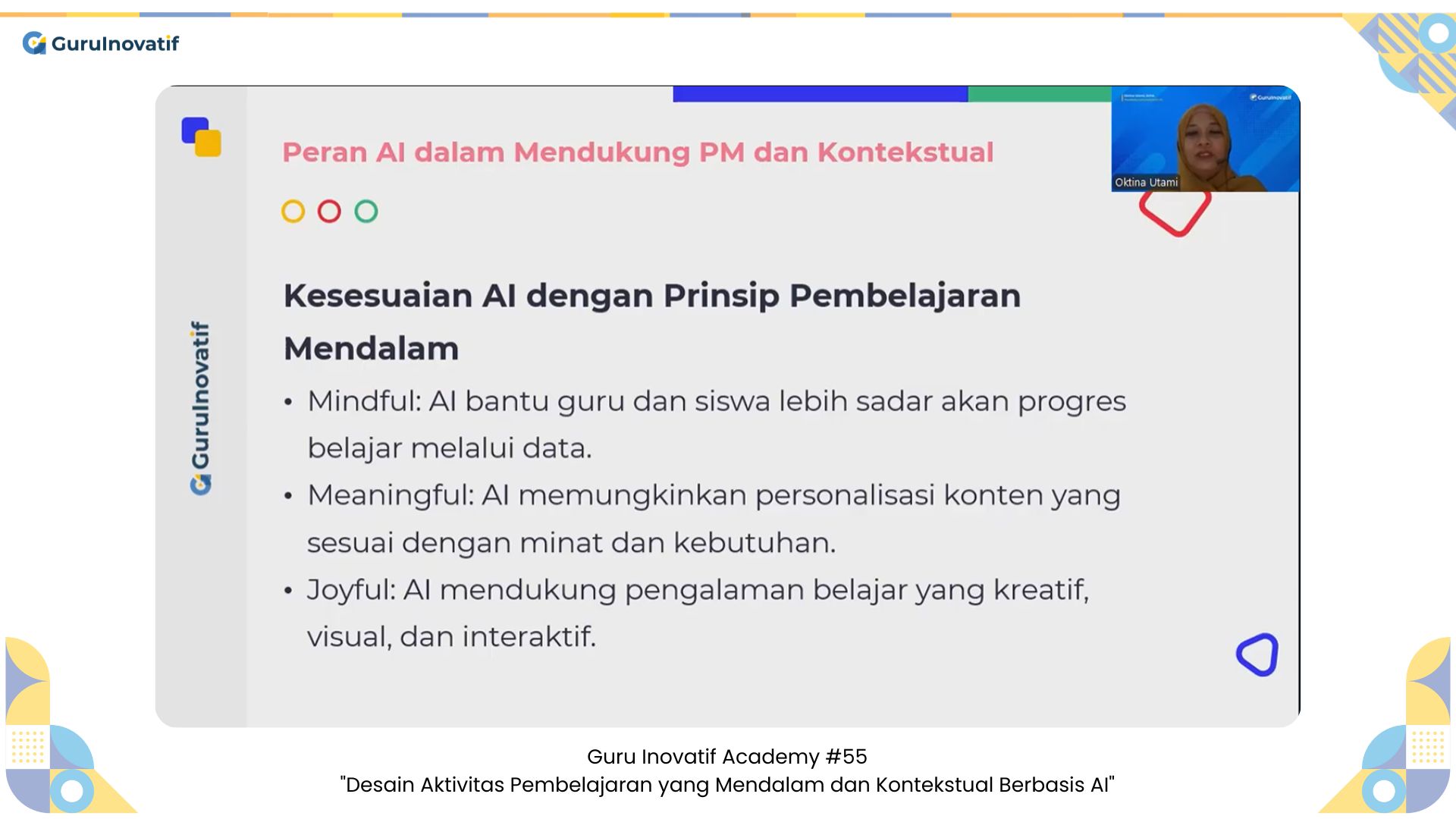 GI Academy #55 | Desain Aktivitas Pembelajaran yang Mendalam dan Kontekstual Berbasis AI