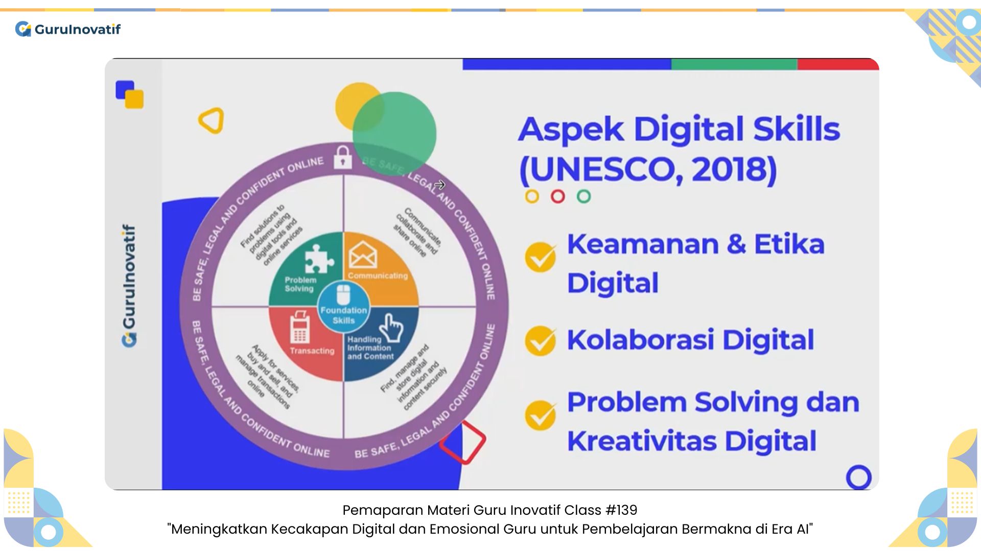 GI Class #139 | Meningkatkan Kecakapan Digital dan Emosional Guru untuk Pembelajaran Bermakna di Era AI