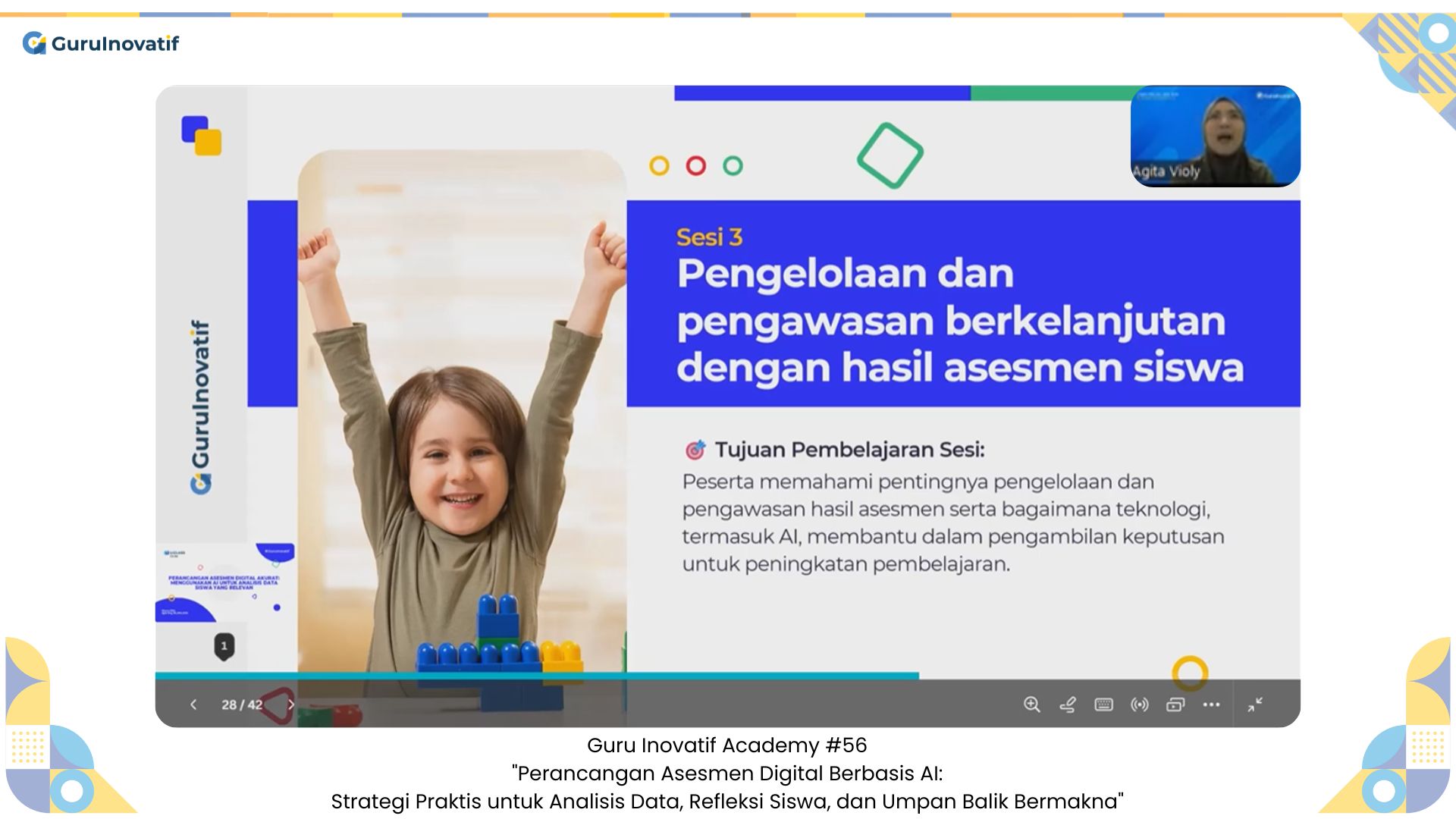 GI Academy #56 | Perancangan Asesmen Digital Berbasis AI: Strategi Praktis untuk Analisis Data, Refleksi Siswa, dan Umpan Balik Bermakna