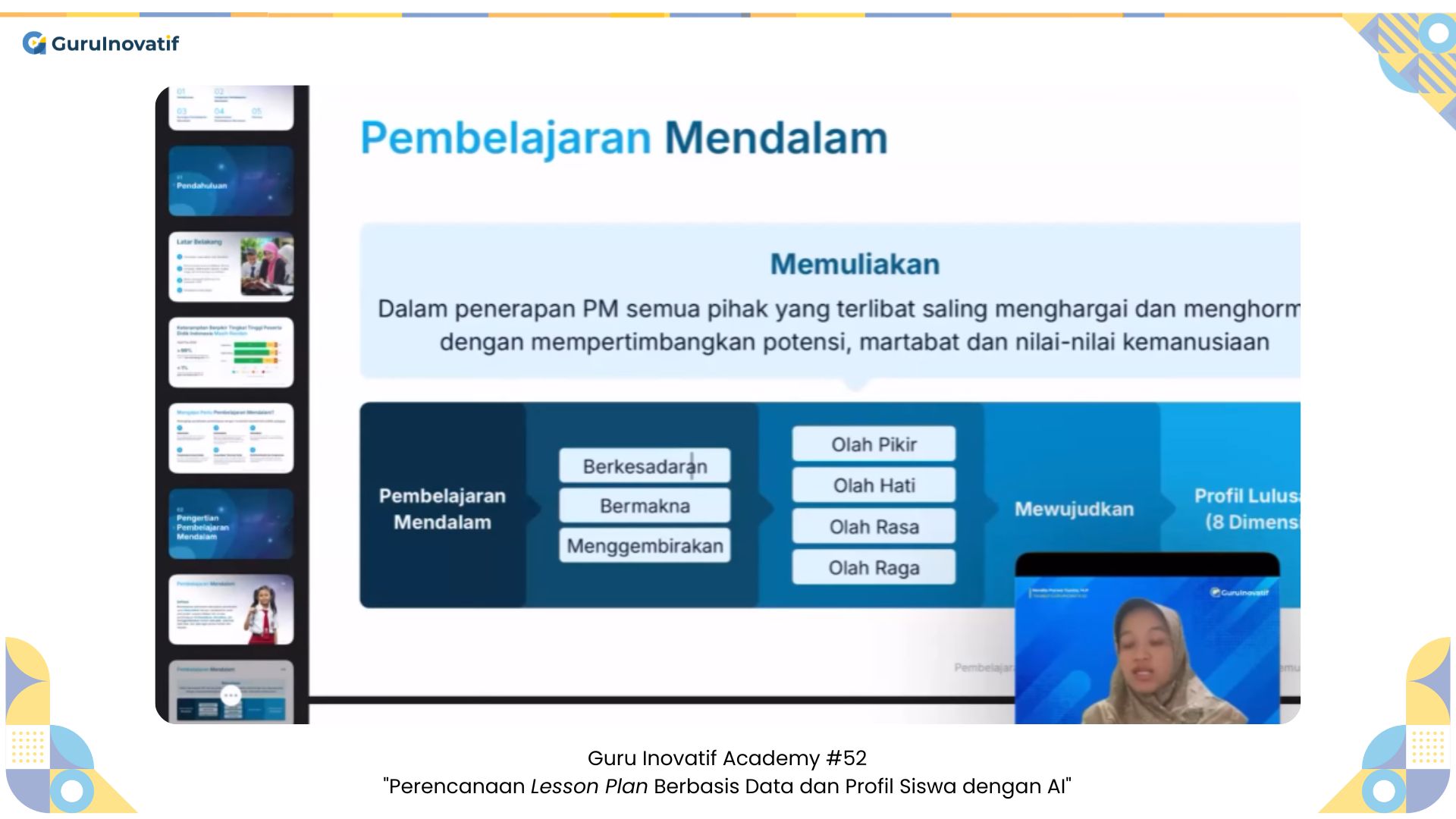 GI Academy #52 | Perencanaan Lesson Plan Berbasis Data dan Profil Siswa dengan AI