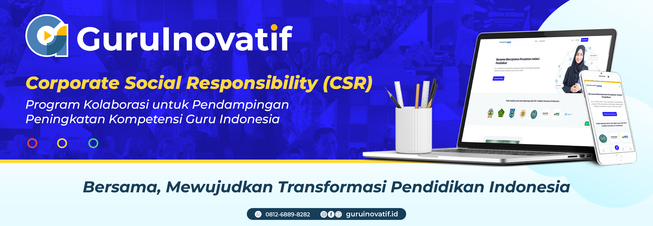 Program kolaborasi CSR pendidikan bersama GuruInovatif.id