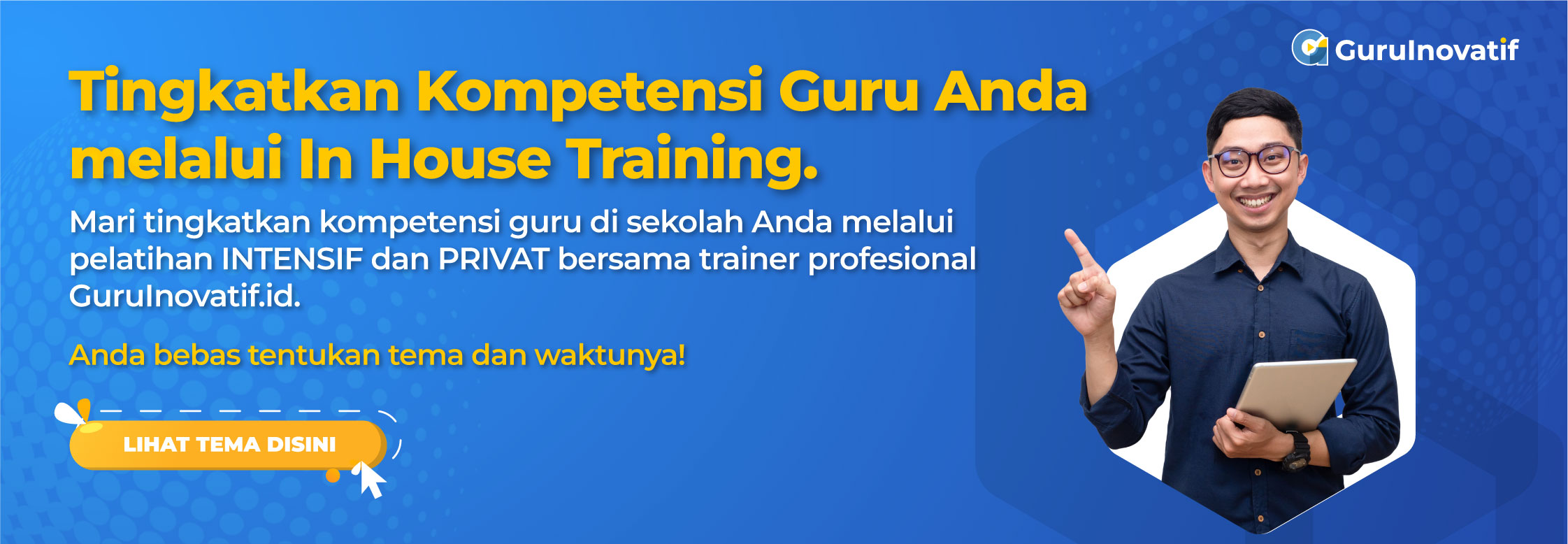 Pelatihan intensif In house training (IHT) guruinovatif.id