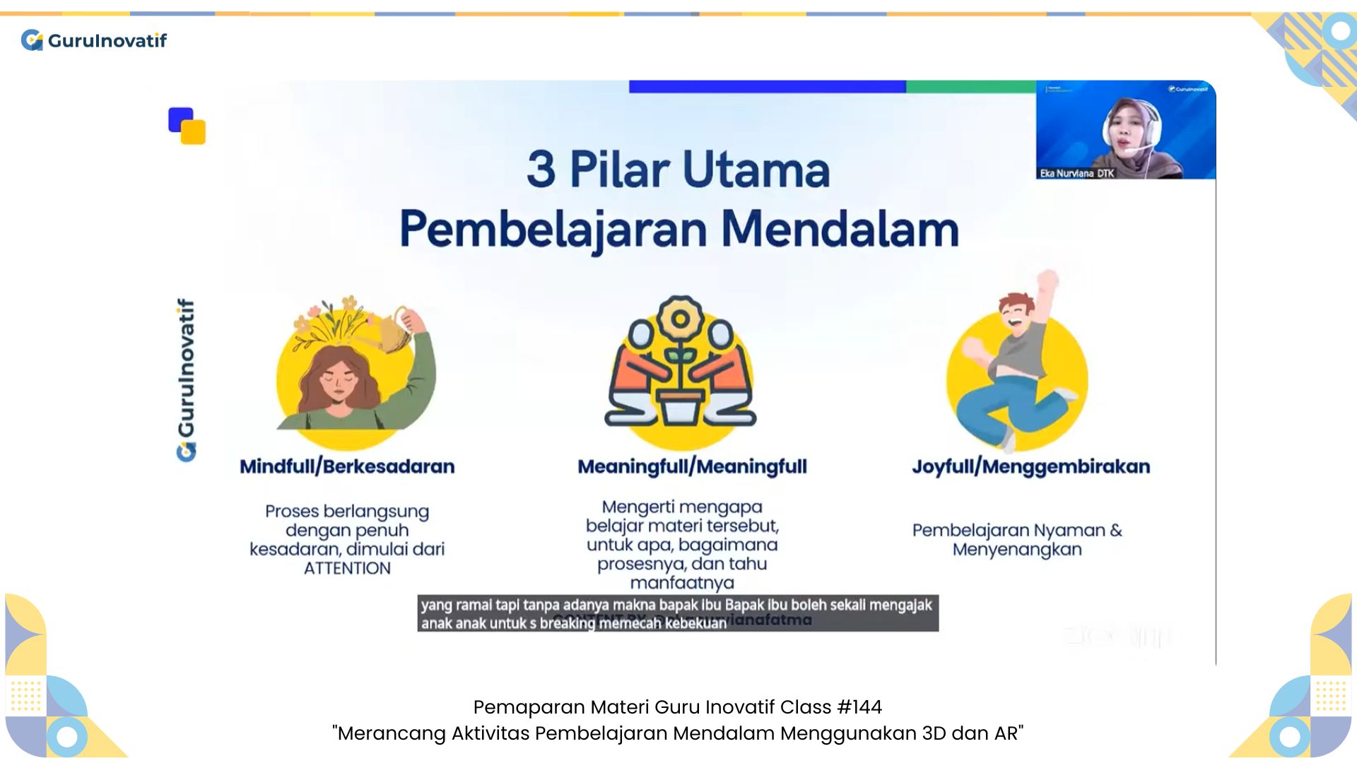 GI Class #144 | Merancang Aktivitas Pembelajaran Mendalam Menggunakan 3D dan AR