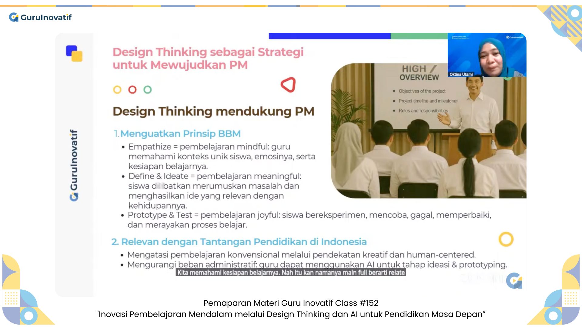 GI Class #152 | Inovasi Pembelajaran Mendalam melalui Design Thinking dan AI untuk Pendidikan Masa Depan
