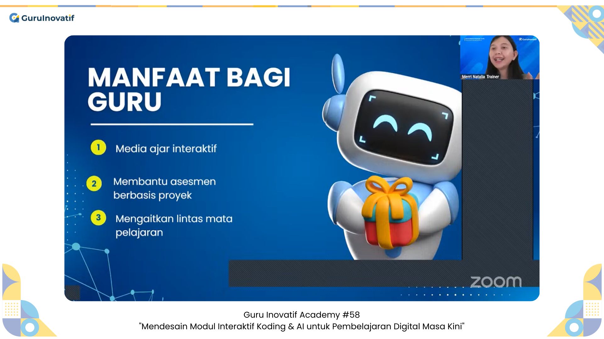 GI Academy #58 | Mendesain Modul Interaktif Koding & AI untuk Pembelajaran Digital Masa Kini