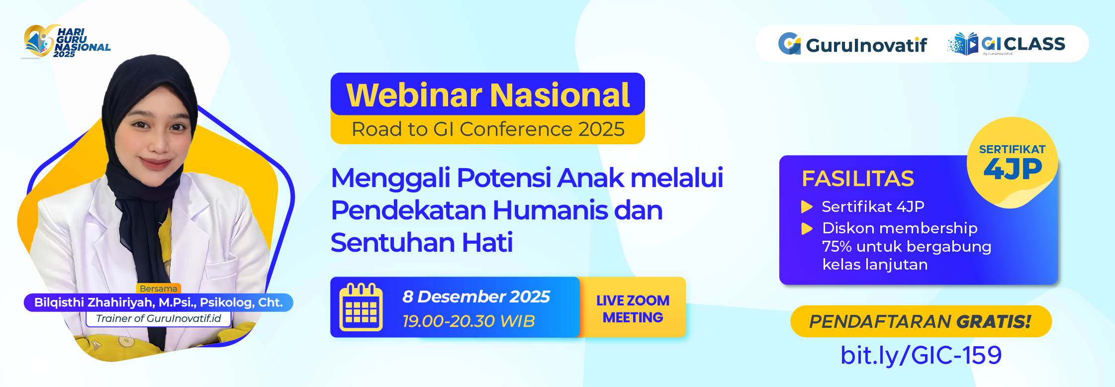 Webinar Nasional | Menggali Potensi Anak melalui Pendekatan Humanis dan Sentuhan Hati