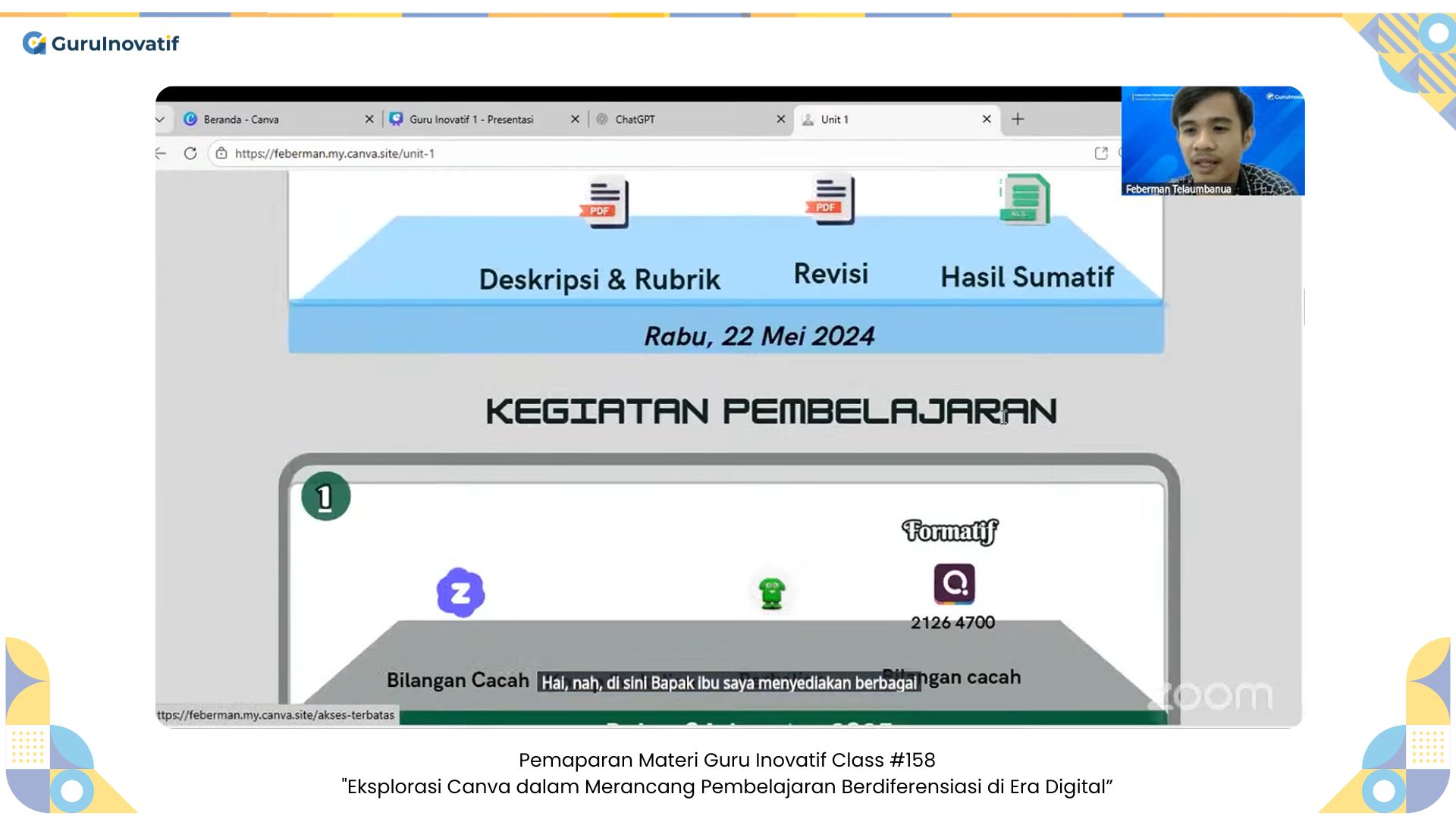 GI Class #158 | Eksplorasi Canva dalam Merancang Pembelajaran Berdiferensiasi di Era Digital