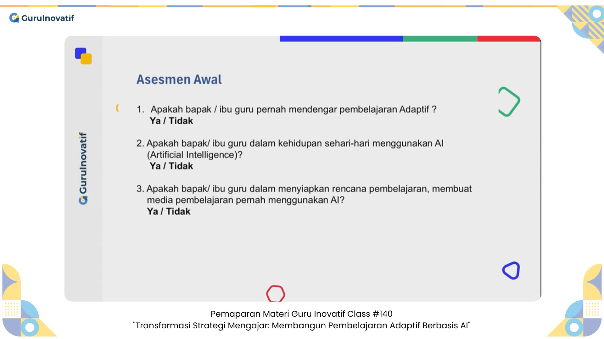 GI Class #140 | Transformasi Strategi Mengajar: Membangun Pembelajaran Adaptif Berbasis AI